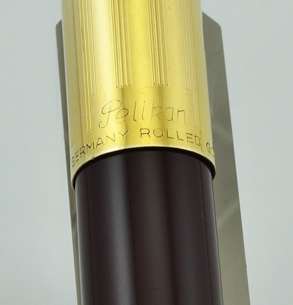 Pelikan P1 Fountain Pen (1958-63) - Dark Red, Gold Plated Cap